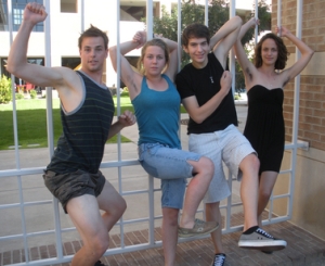  ASU students demonstrate shaven and unshaven armpits. (Image: ASU News) 